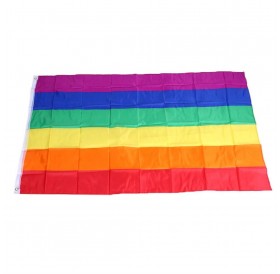 90 x 150 cm Rainbow Flag Polyester for Lesbian Gay Bisexual Transgender