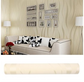 10M Elegant Ripple Wall Paper Bedroom Study Dinning Hall Wall Poster Ornament