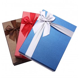High-end business gift box rectangular gift box 28*21*5m coffee color
