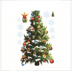 ZYXmas Room Wallpaper Decals Christmas Tree