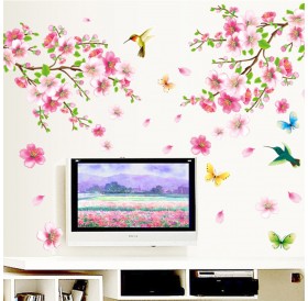 AY9158 Room Wall Decals Sticker Water Resistant Removeable Plum Blossom