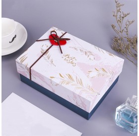 Ins style gift box simple rectangular gift box marbling