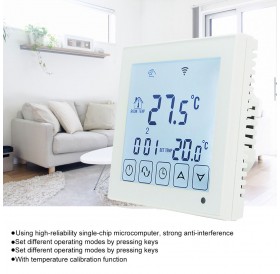 Smart Programmable Thermostat Large Touch Screen Display Remote Control Temperature Controller