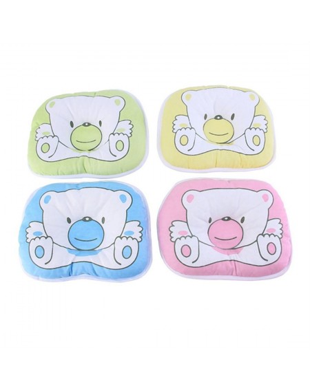 Bear Pattern Pillow Newborn Infant Baby Support Cushion Pad Prevent Flat Head