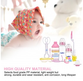 Infant Nursing Bottle Set Feeding Bottle Set With Cleaning Tools Pink