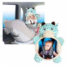 Baby safety rear view mirror wide field rear view auxiliary mirror BBK leopard children's rear view mirror