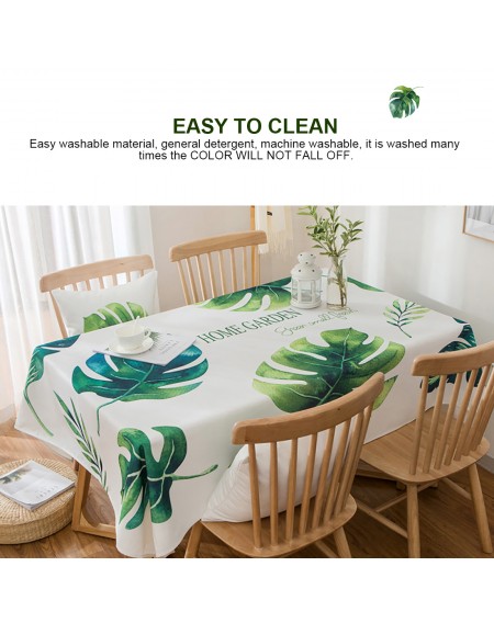 Fresh Leaves Pattern Tablecloth for Dining-table 140*100cm