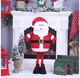 Retractable Santa Claus decorations mall hotel bar festival scenery props home decoration A style