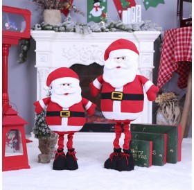 Retractable Santa Claus decorations mall hotel bar festival scenery props home decoration A style