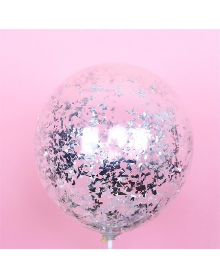 12 "transparent bright piece balloon 10pcs mixed color five-pointed star glitter balloon (without rod)