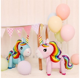 Instagram's new creative unicorn aluminum balloon pony white pony
