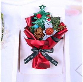 Christmas creative practical gift ins small fresh dried flowers eternal flowers box card bell box card