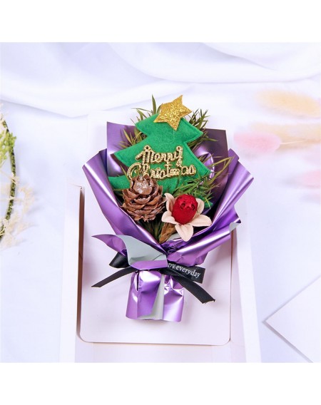 Christmas creative practical gift ins small fresh dried flowers eternal flowers box card bell box card
