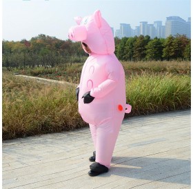 Halloween party props pink pig inflatable costume cartoon doll costumes all sizes