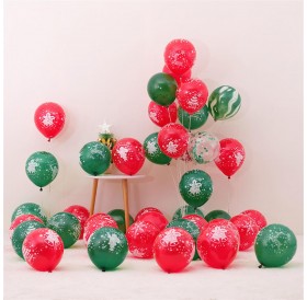 Christmas balloon party supplies 100 / pack Christmas full print [red] 100 / pack