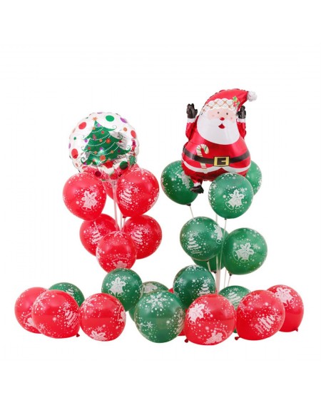 Christmas balloon party supplies 100 / pack Christmas full print [red] 100 / pack