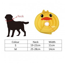 Ondoing Pet E-Collar Cone Cartoon Yellow M