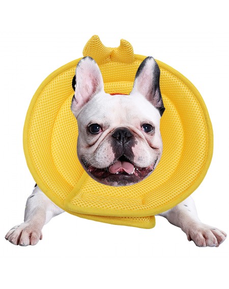 Ondoing Pet E-Collar Cone Cartoon Yellow M