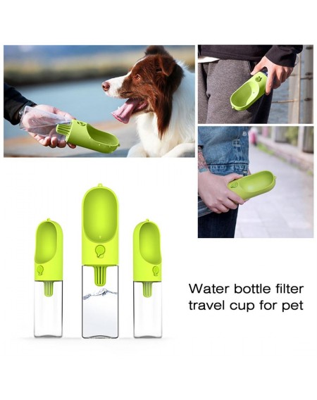 400ML Pet Dog Feeding Bottle Plastic Travel Pet Dog Cat Drinking Water Bottle