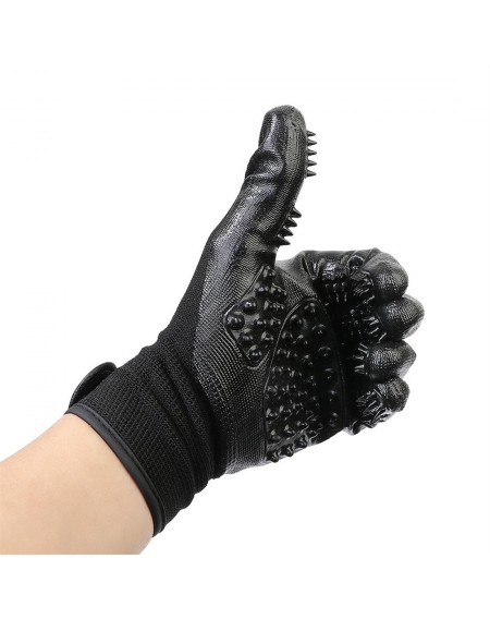 1 Pair Pets Dogs Cats Grooming Bathing Brush Gloves Rubber Hair Brush Gloves